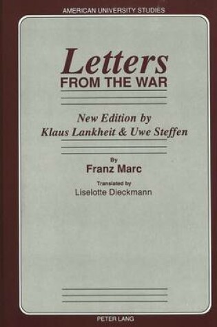 Cover of Letters from the War