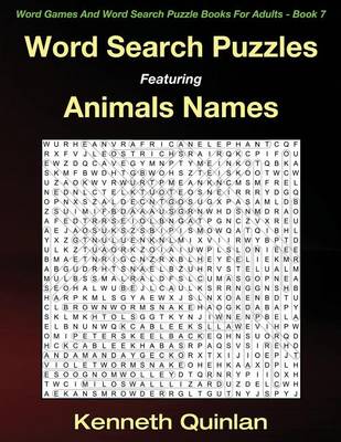 Cover of Word Search Puzzles Featuring The Names Of Animals