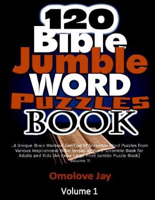 Cover of 120 Bible Jumble Word Puzzle Book