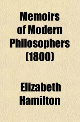 Cover of Memoirs of Modern Philosophers (1800)