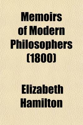 Book cover for Memoirs of Modern Philosophers (1800)