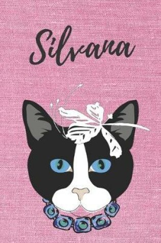 Cover of personalisiertes Notizbuch Katze / Notizheft / Journal / Malbuch / Tagebuch / Kritzelbuch / DIN A5 / Geschenk Silvana