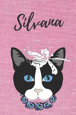 Book cover for personalisiertes Notizbuch Katze / Notizheft / Journal / Malbuch / Tagebuch / Kritzelbuch / DIN A5 / Geschenk Silvana