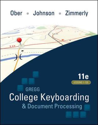 Book cover for Gregg College Keyboarding & Document Processing (GDP) 11e Office 2016 UPDATE, PLACEHOLDER ISBN, NONSALEABLE