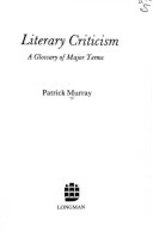 Cover of Literary Criticism