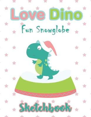 Book cover for Pink Love Dino Sketchbook