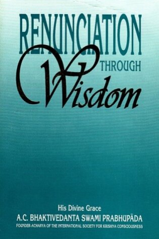 Cover of Renunciation Through Wisdom