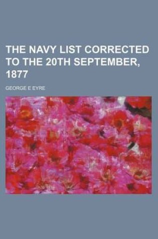 Cover of The Navy List Corrected to the 20th September, 1877