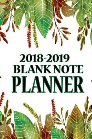 Cover of 2018-2019 Blank Note Planner
