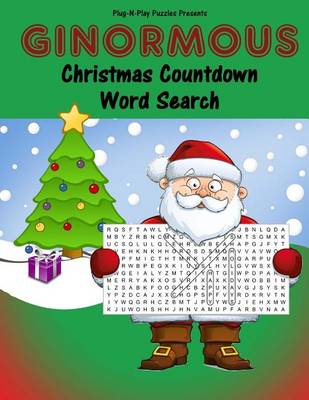 Book cover for Ginormous Christmas Countdown Word Search