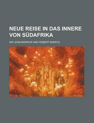 Book cover for Neue Reise in Das Innere Von S Dafrika