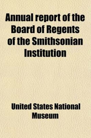 Cover of Report of the Board of Regents (Volume 1886-1887 PT.1)