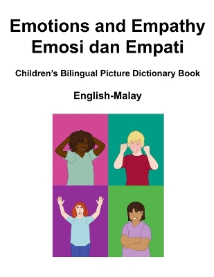 Book cover for English-Malay Emotions and Empathy / Emosi dan Empati Children's Bilingual Picture Dictionary Book