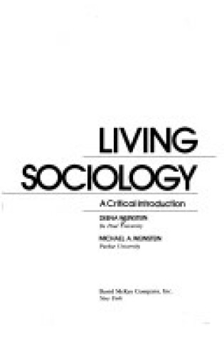 Cover of Living Sociology