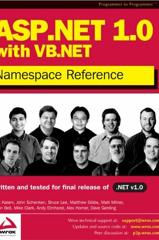 Cover of ASP.NET 1.0 Namespace Reference with VB.NET