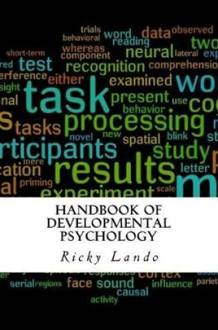 Cover of Handbook of Developmental Psychology