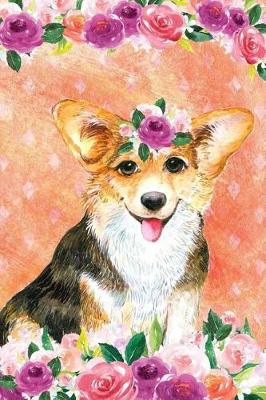 Cover of Journal Notebook For Dog Lovers Corgi In Flowers 5