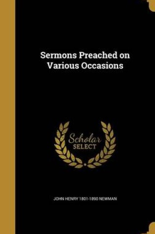 Cover of Sermons Preached on Various Occasions