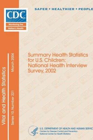 Cover of Vital and Health Statistics Series 10, Number 221