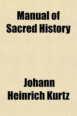 Book cover for Manual of Sacred History