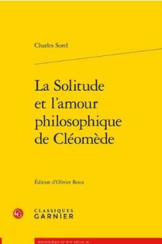 Cover of La Solitude Et l'Amour Philosophique de Cleomede