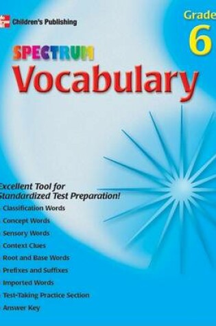 Cover of Spectrum Vocabulary, Grade 6
