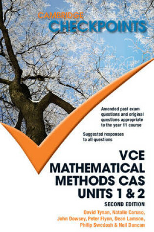 Cover of Cambridge Checkpoints VCE Mathematical Methods CAS Units 1 and 2