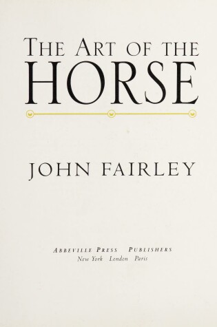 Cover of The Art of the Horse