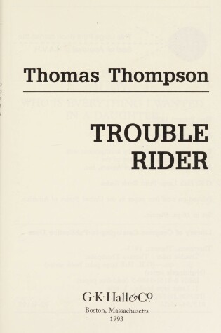 Cover of Trouble Rider