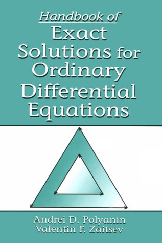 Book cover for Handbook of Exact Solutions for Ordinary Differential Equations