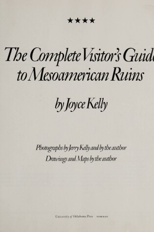 Cover of Complete Visitor's Guide to Mesoamerican Ruins