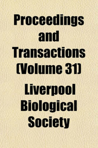 Cover of Proceedings and Transactions (Volume 31)