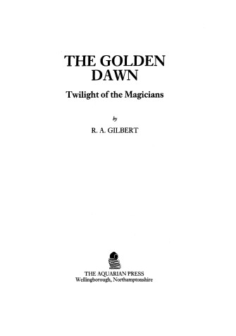 Cover of The Golden Dawn