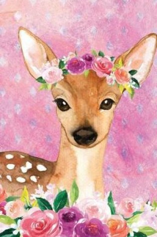 Cover of Bullet Journal for Animal Lovers Female Deer in Flowers