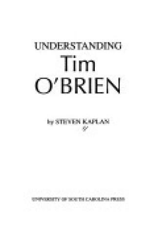 Cover of Understanding Tim O'Brien