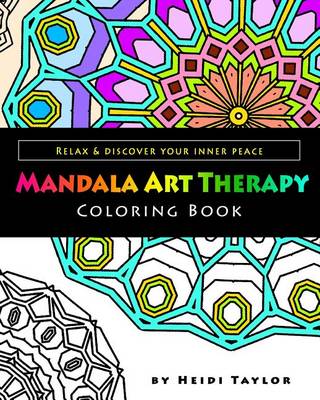 Book cover for Mandala Art Therapy Coloring Book