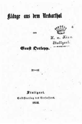 Cover of Klänge aus dem Neckarthal