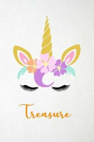 Cover of Treasure A5 Lined Notebook 110 Pages