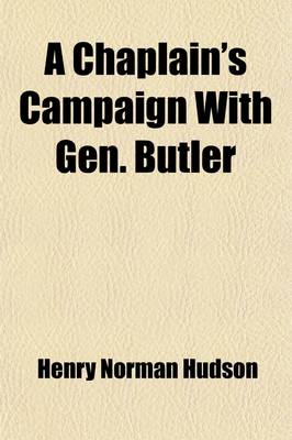 Book cover for A Chaplain's Campaign with Gen. Butler