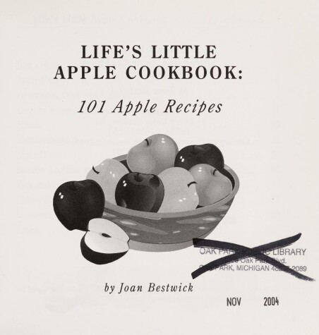 Book cover for Life's Little Apple Cookbook