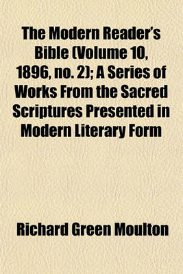 Book cover for The Modern Reader's Bible (Volume 10, 1896, No. 2); A Series of Works from the Sacred Scriptures Presented in Modern Literary Form