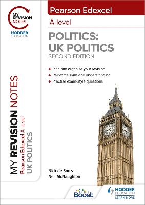 Book cover for My Revision Notes: Pearson Edexcel A Level UK Politics: Second Edition
