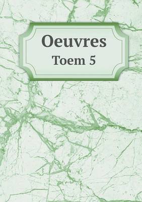 Book cover for Oeuvres Toem 5