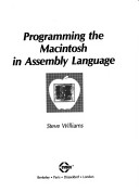 Book cover for Programming the Macintosh in Assembly Language