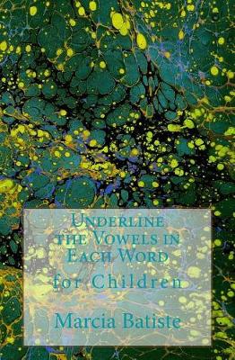 Book cover for Underline the Vowels in Each Word