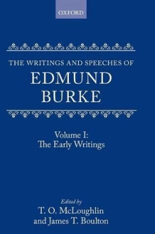 Cover of Volume I: The Early Writings