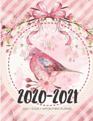 Book cover for Daily Planner 2020-2021 Pink Ribbon Bird 15 Months Gratitude Hourly Appointment Calendar