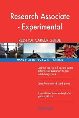 Book cover for Research Associate - Experimental RED-HOT Career; 2569 REAL Interview Questions