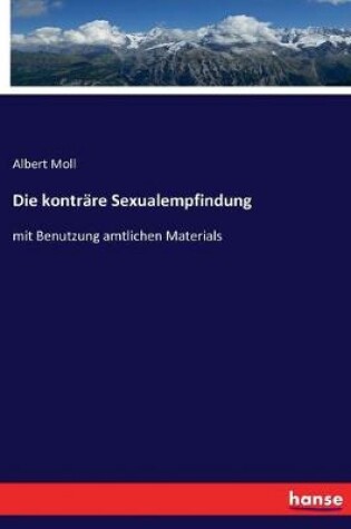 Cover of Die konträre Sexualempfindung