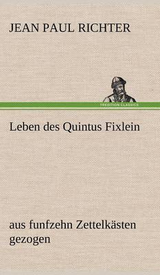 Book cover for Leben Des Quintus Fixlein